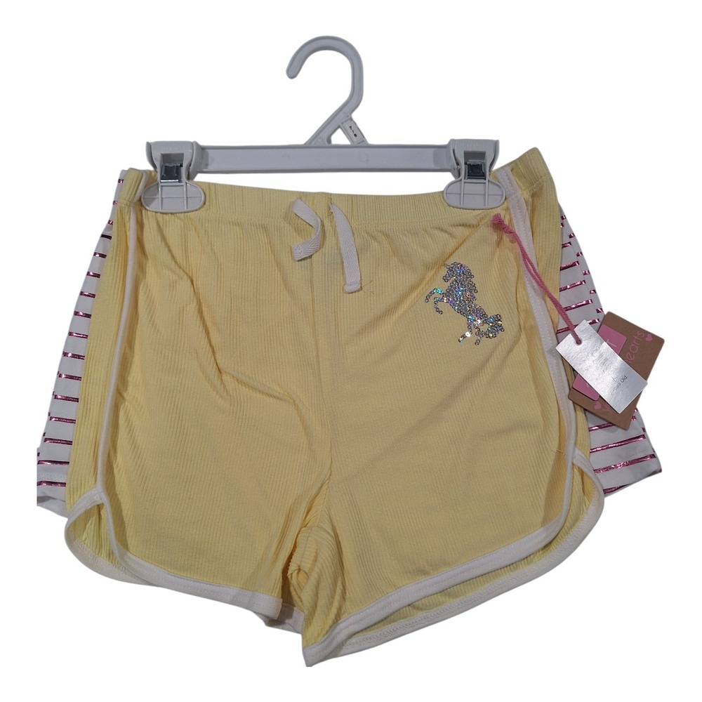 Set of 2 shorts‎ for girls size 7-8 new fashion colors